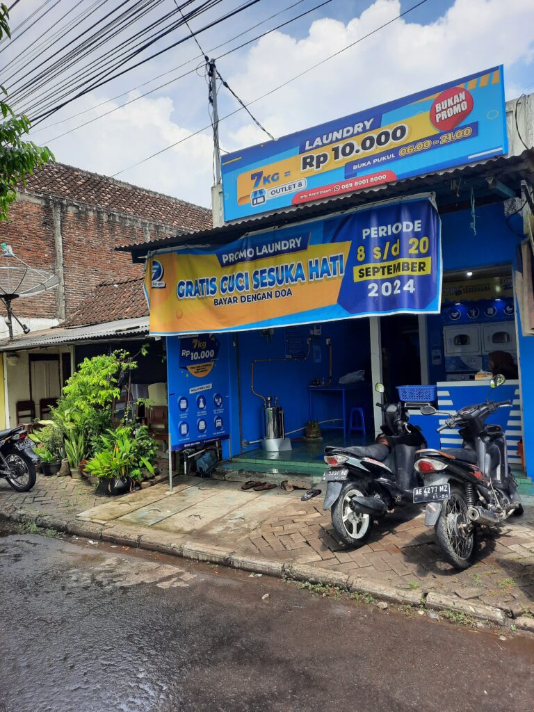 paket usaha laundry ngawi